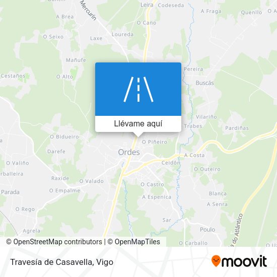 Mapa Travesía de Casavella