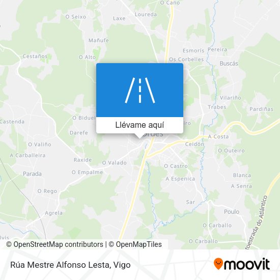 Mapa Rúa Mestre Alfonso Lesta
