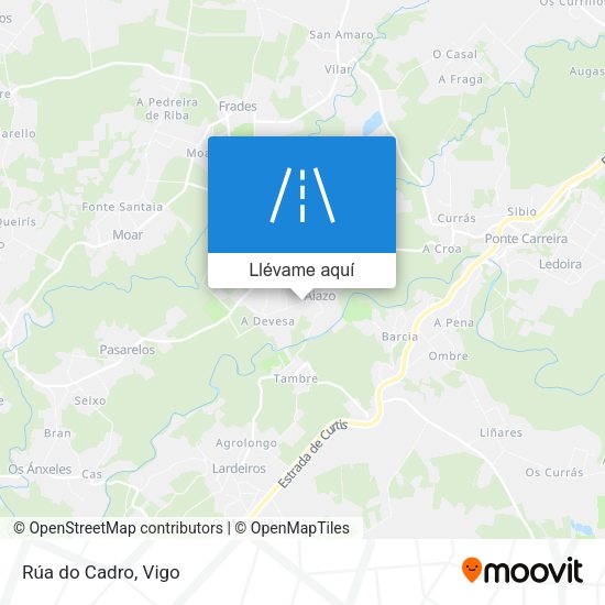 Mapa Rúa do Cadro