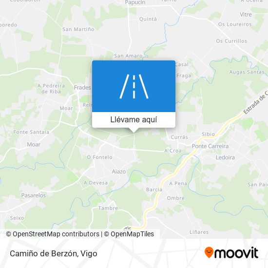 Mapa Camiño de Berzón