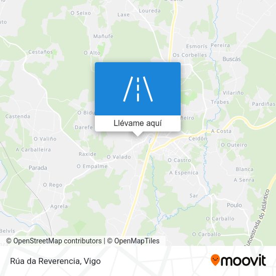 Mapa Rúa da Reverencia