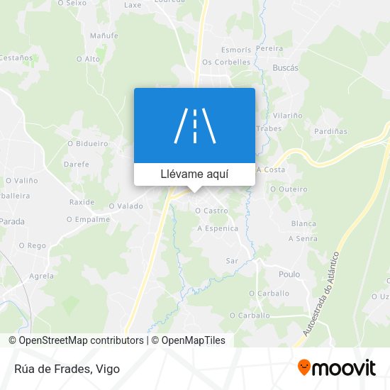 Mapa Rúa de Frades