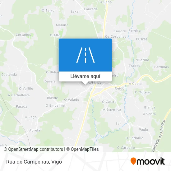 Mapa Rúa de Campeiras
