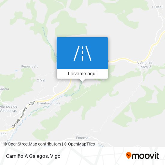 Mapa Camiño A Galegos