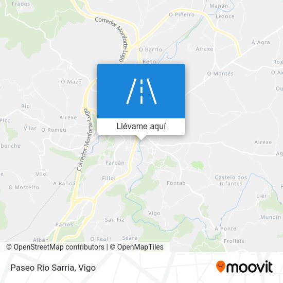 Mapa Paseo Río Sarria