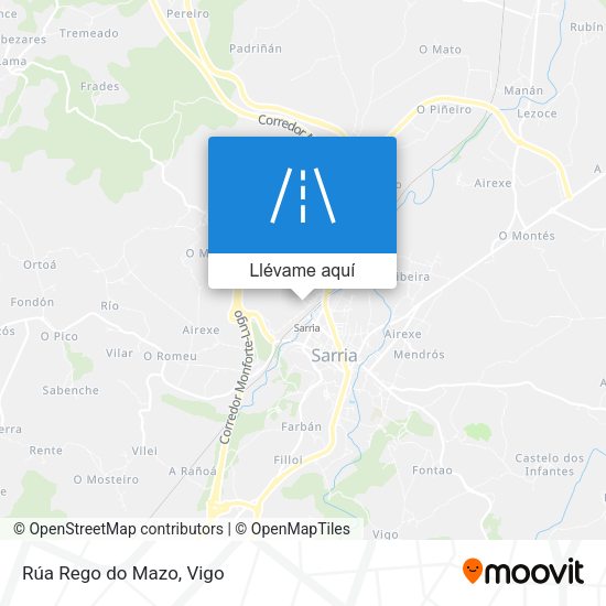 Mapa Rúa Rego do Mazo
