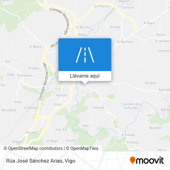Mapa Rúa José Sánchez Arias