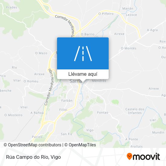 Mapa Rúa Campo do Río