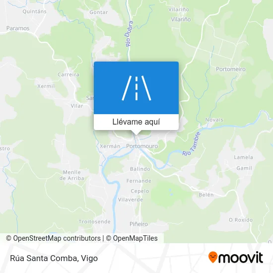 Mapa Rúa Santa Comba
