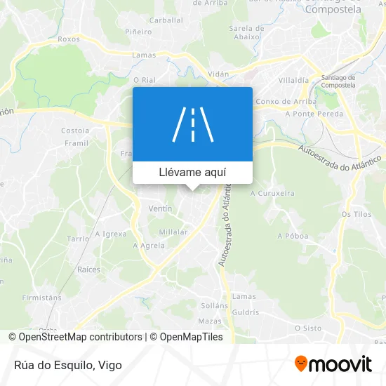 Mapa Rúa do Esquilo