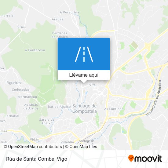 Mapa Rúa de Santa Comba
