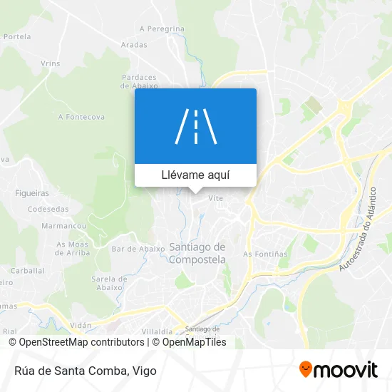 Mapa Rúa de Santa Comba