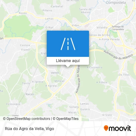 Mapa Rúa do Agro da Vella