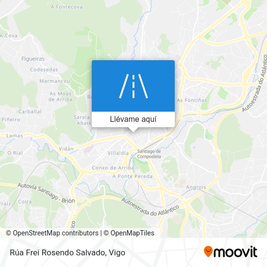 Mapa Rúa Frei Rosendo Salvado