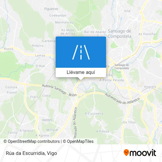 Mapa Rúa da Escurridía