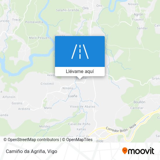 Mapa Camiño da Agriña