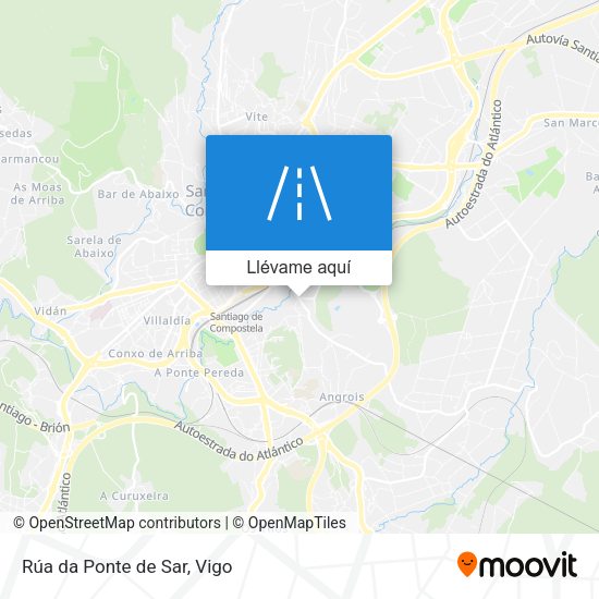 Mapa Rúa da Ponte de Sar