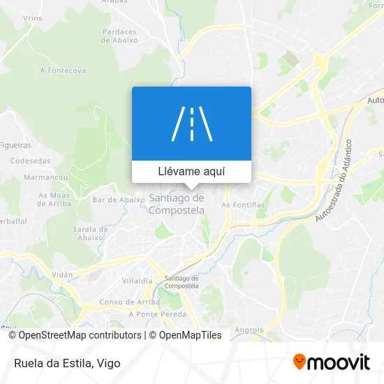 Mapa Ruela da Estila