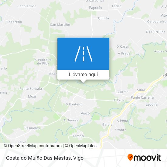 Mapa Costa do Muíño Das Mestas