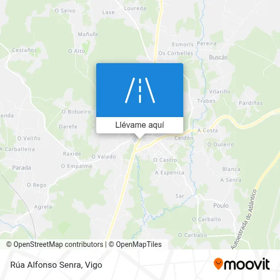 Mapa Rúa Alfonso Senra