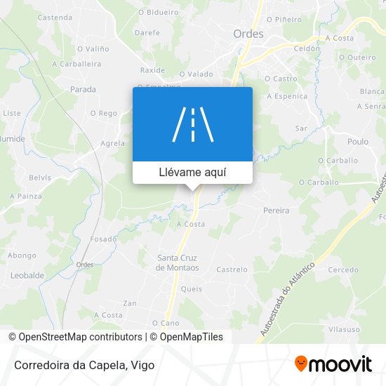 Mapa Corredoira da Capela
