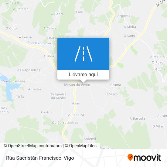 Mapa Rúa Sacristán Francisco