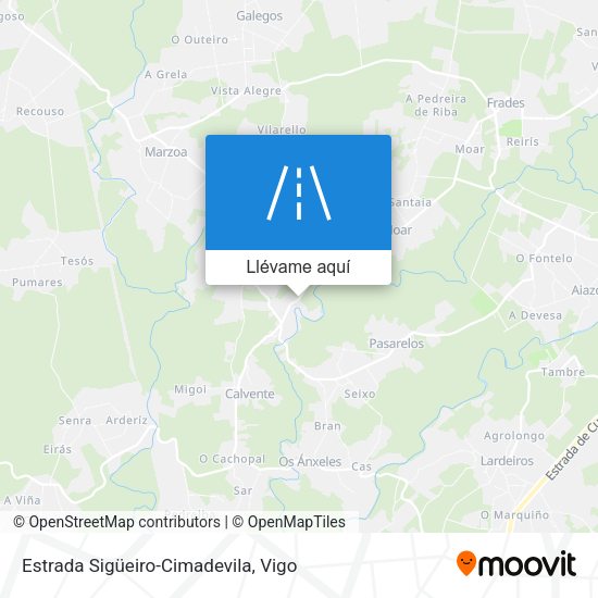 Mapa Estrada Sigüeiro-Cimadevila