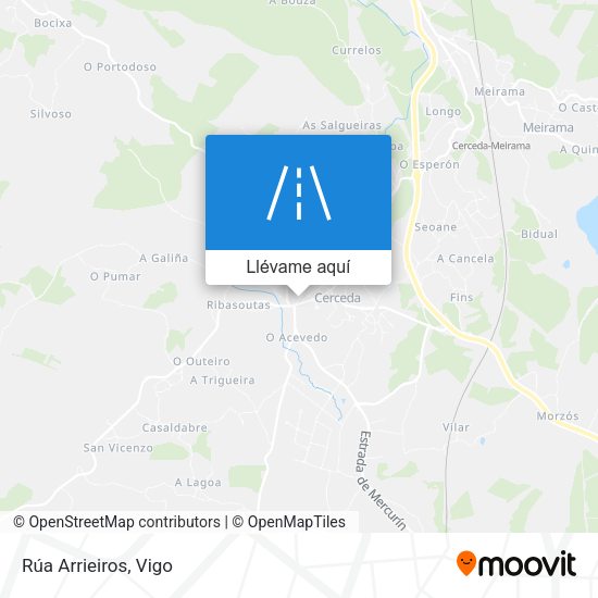 Mapa Rúa Arrieiros