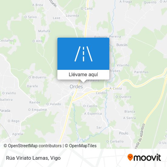 Mapa Rúa Viriato Lamas