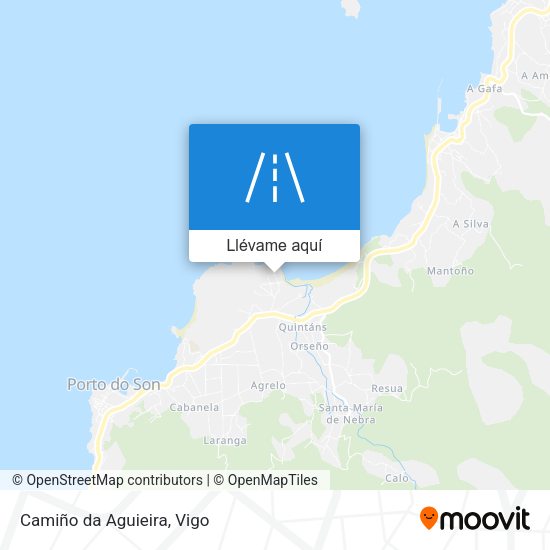 Mapa Camiño da Aguieira
