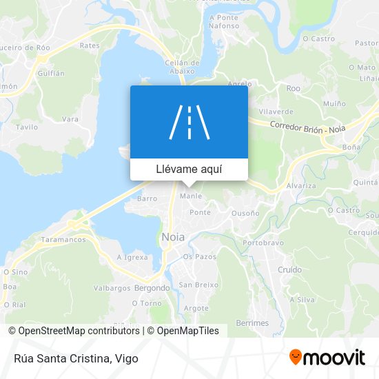 Mapa Rúa Santa Cristina
