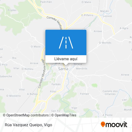 Mapa Rúa Vazquez Queipo