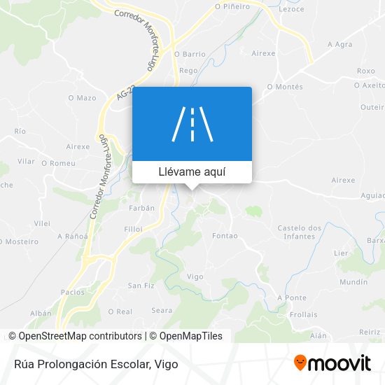 Mapa Rúa Prolongación Escolar