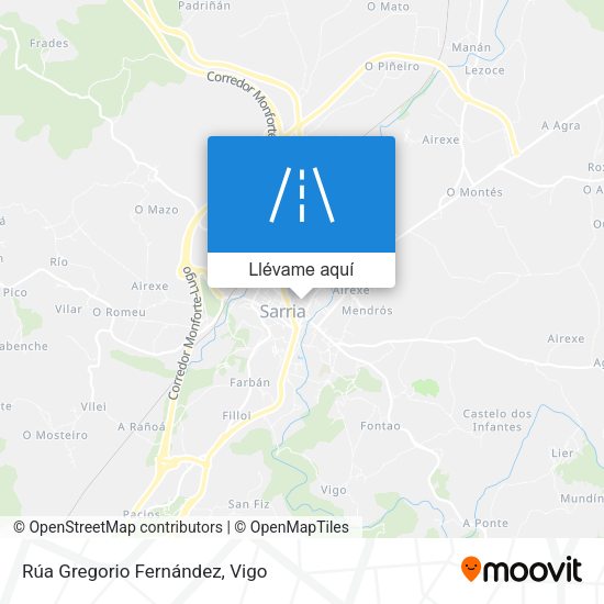 Mapa Rúa Gregorio Fernández