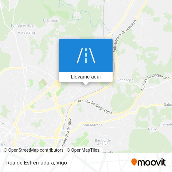 Mapa Rúa de Estremadura