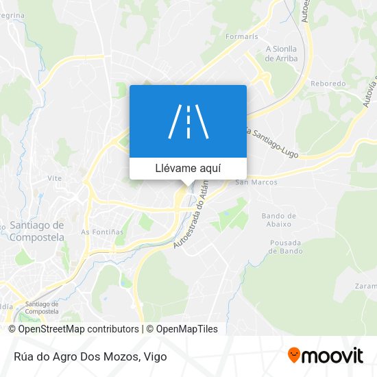Mapa Rúa do Agro Dos Mozos
