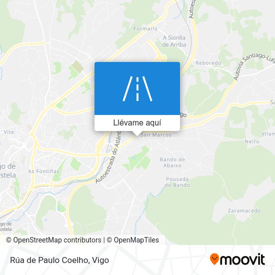 Mapa Rúa de Paulo Coelho