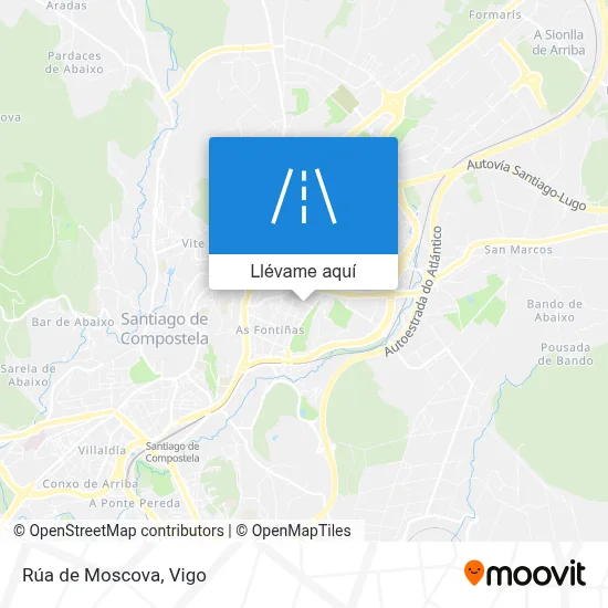 Mapa Rúa de Moscova