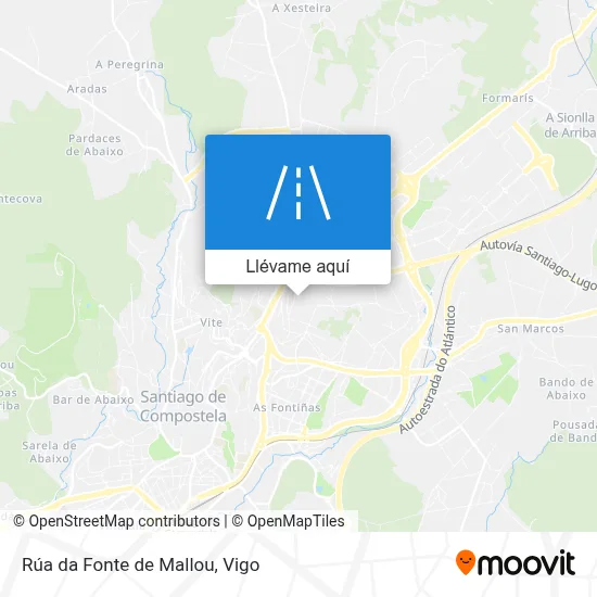 Mapa Rúa da Fonte de Mallou