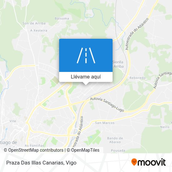 Mapa Praza Das Illas Canarias