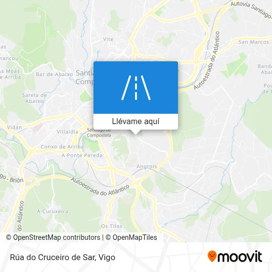 Mapa Rúa do Cruceiro de Sar