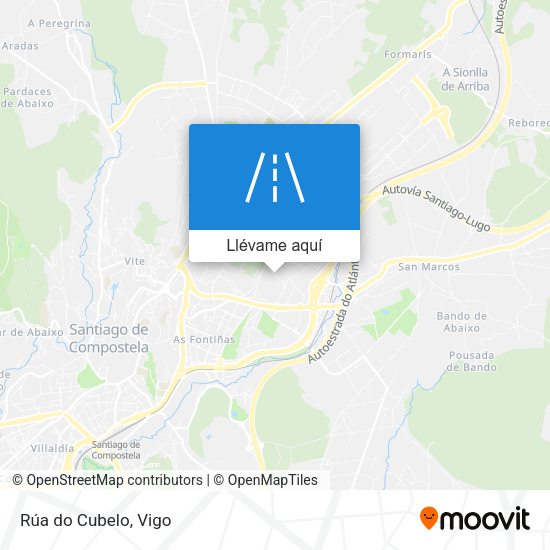 Mapa Rúa do Cubelo