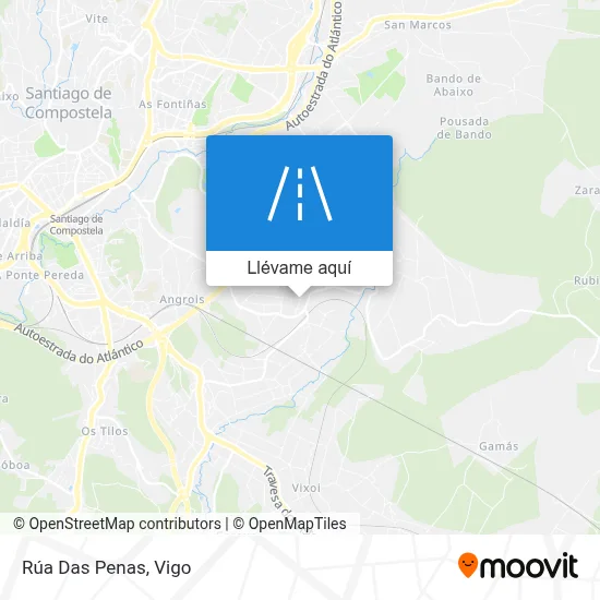 Mapa Rúa Das Penas