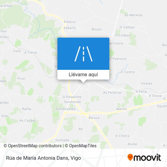 Mapa Rúa de María Antonia Dans