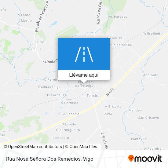 Mapa Rúa Nosa Señora Dos Remedios
