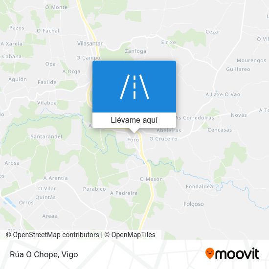 Mapa Rúa O Chope