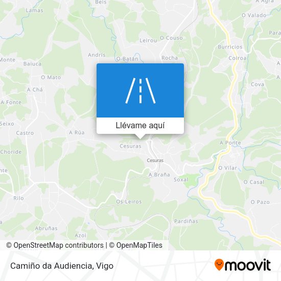 Mapa Camiño da Audiencia