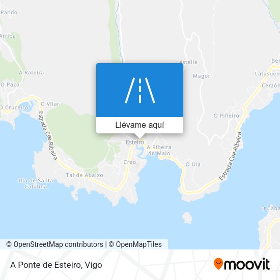 Mapa A Ponte de Esteiro