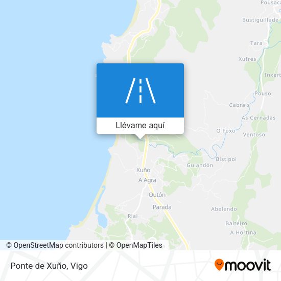 Mapa Ponte de Xuño