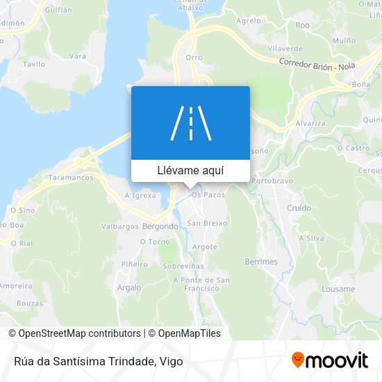 Mapa Rúa da Santísima Trindade
